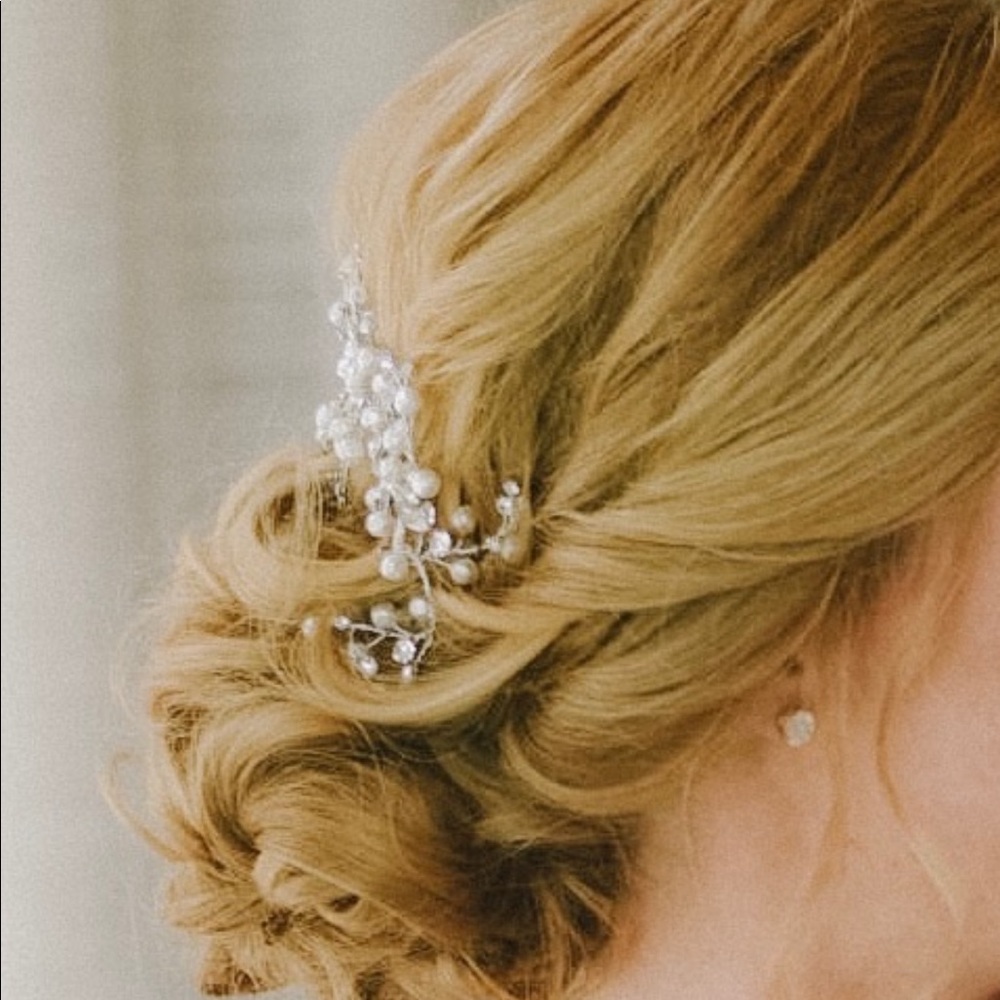 Bridal wedding Hair Piece Comb - Picture 3 of 7